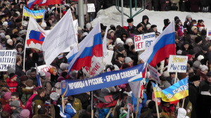 Митинг в Барнауле 13.03.2014 - Фото
