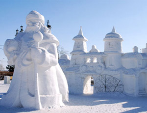 Открытие снежных городков в Новоалтайске
